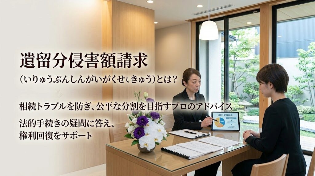 遺留分侵害額請求(いりゅうぶんしんがいがくせいきゅう)とは?