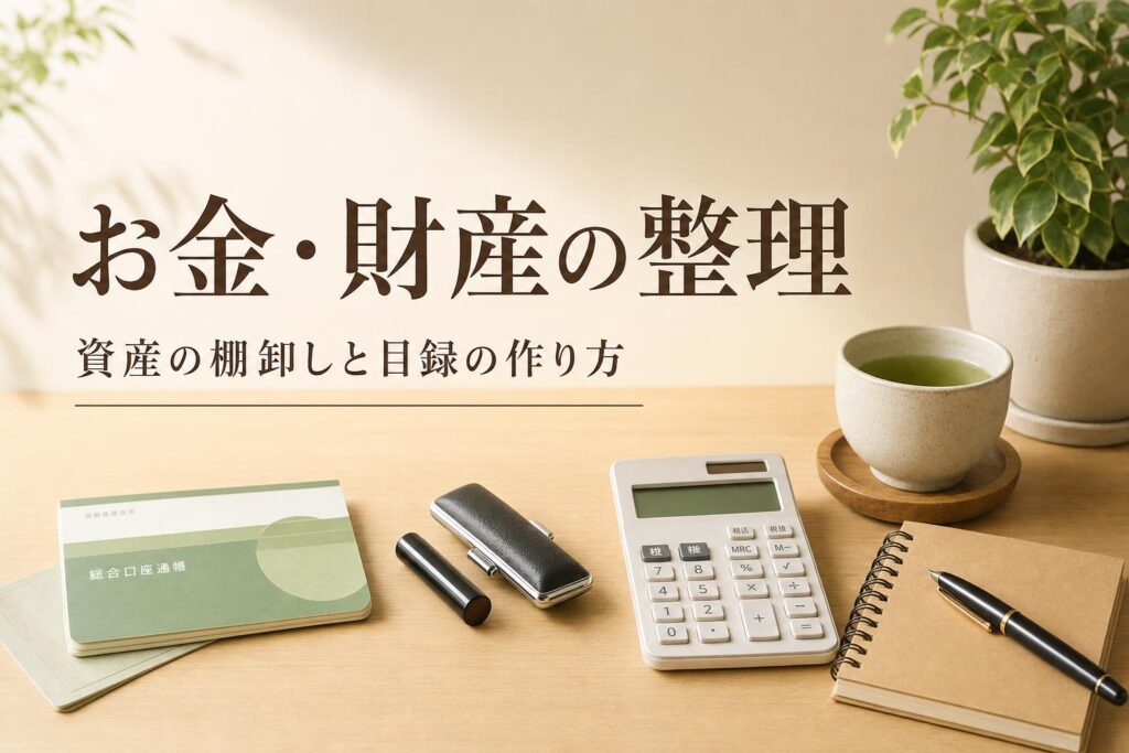 終活でのお金・財産の整理|資産の棚卸しと目録の作り方