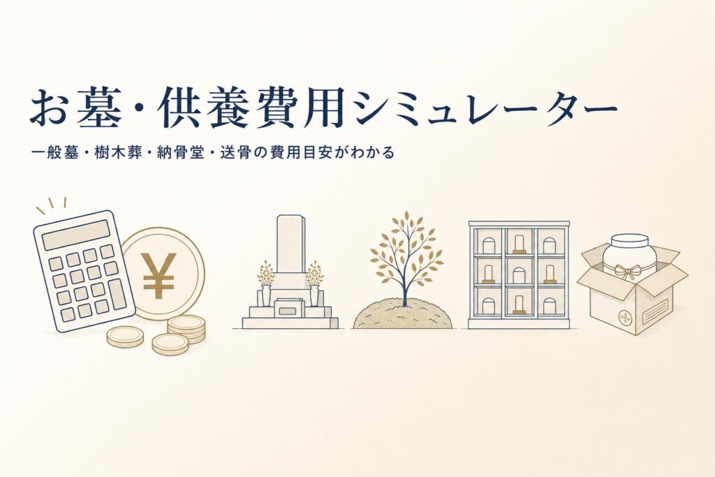 お墓・供養費用シミュレーター