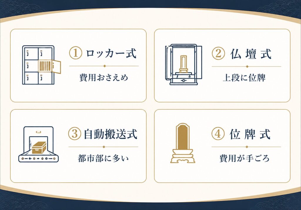 納骨堂の主な種類