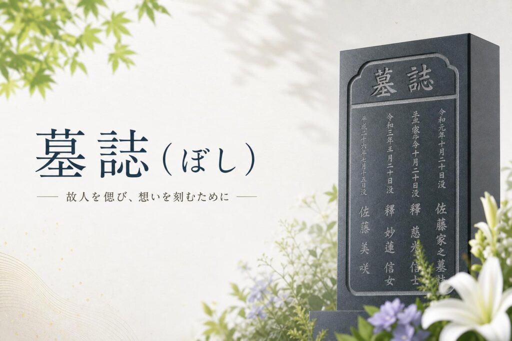 墓誌(ぼし)