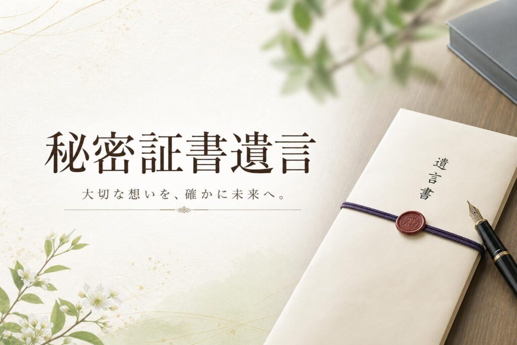 秘密証書遺言(ひみつしょうしょゆいごん)