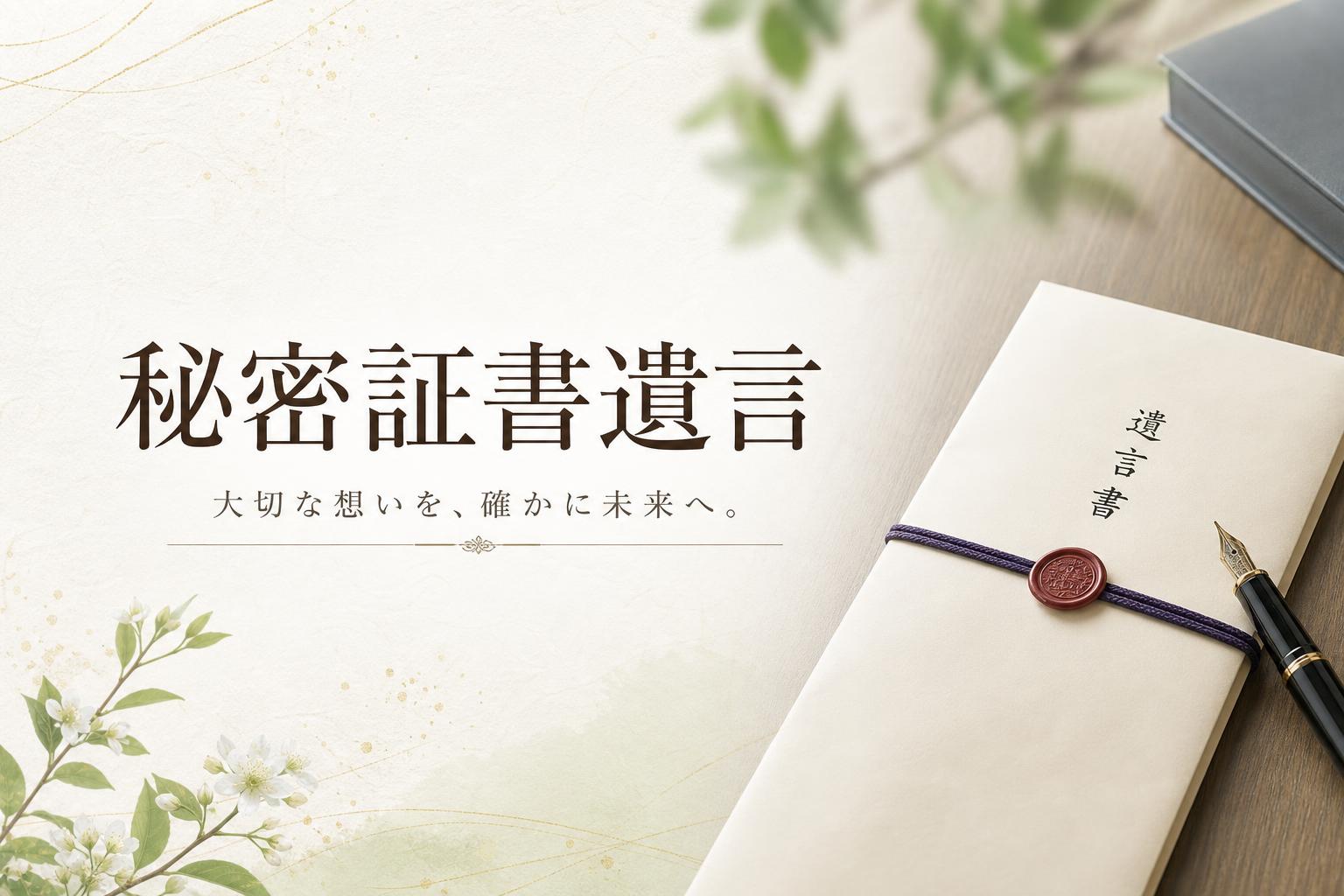 秘密証書遺言(ひみつしょうしょゆいごん)