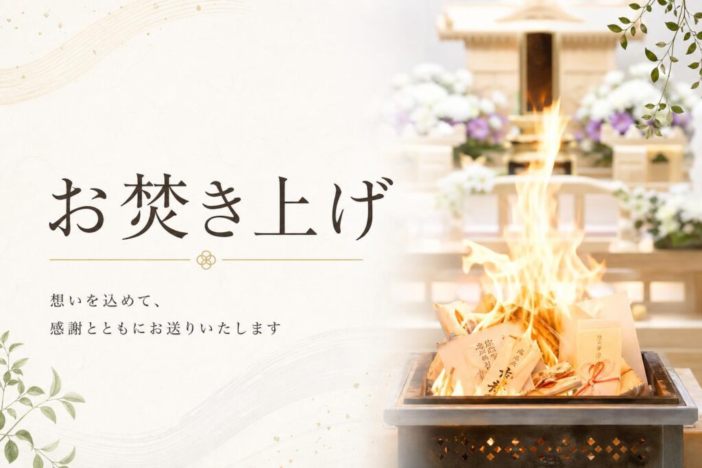 お焚き上げ(おたきあげ)