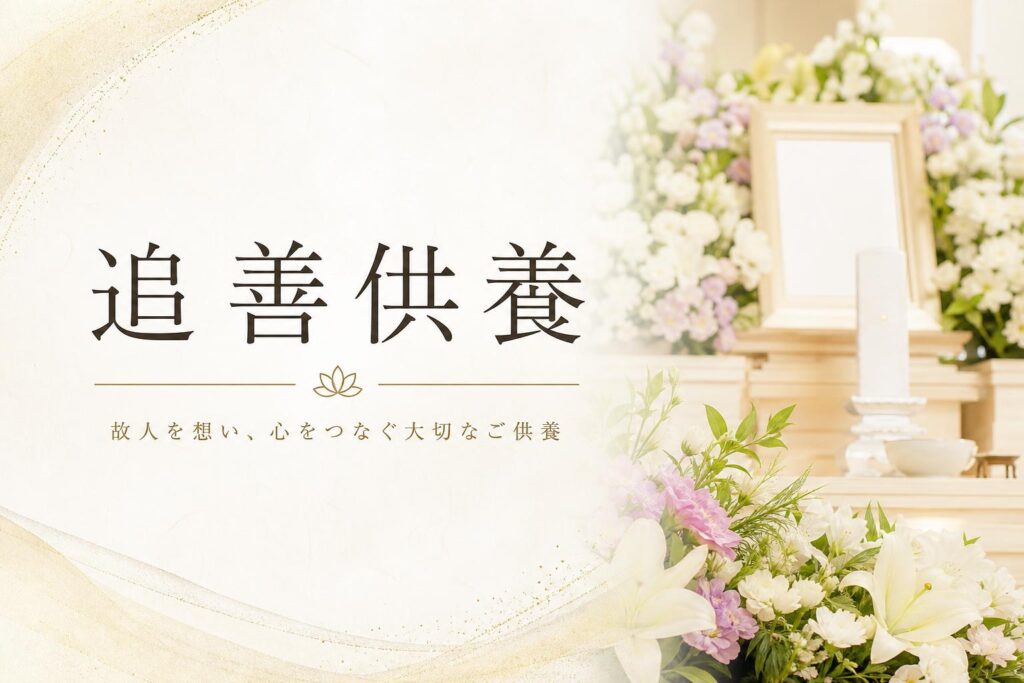 追善供養(ついぜんくよう)