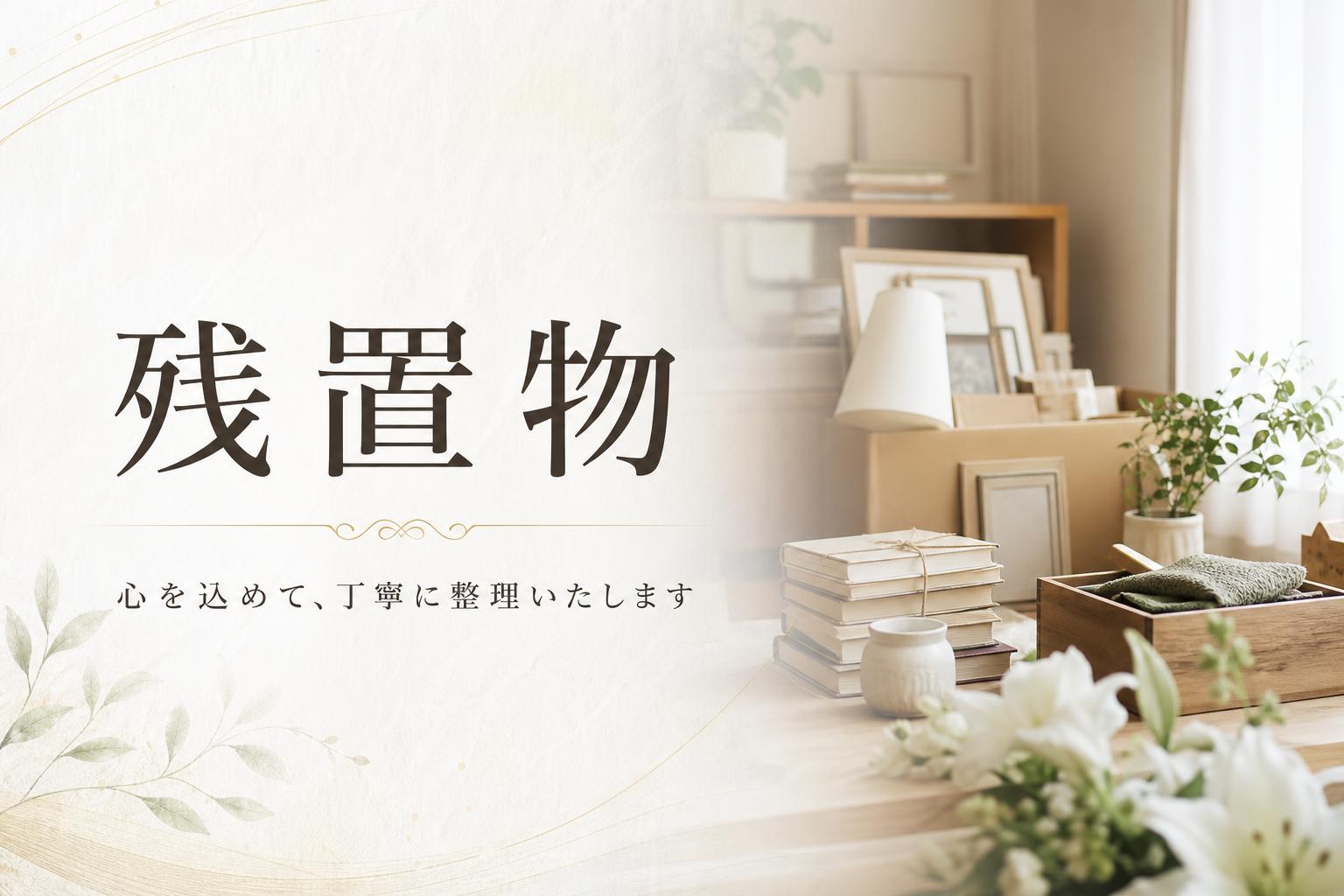 残置物(ざんちぶつ)