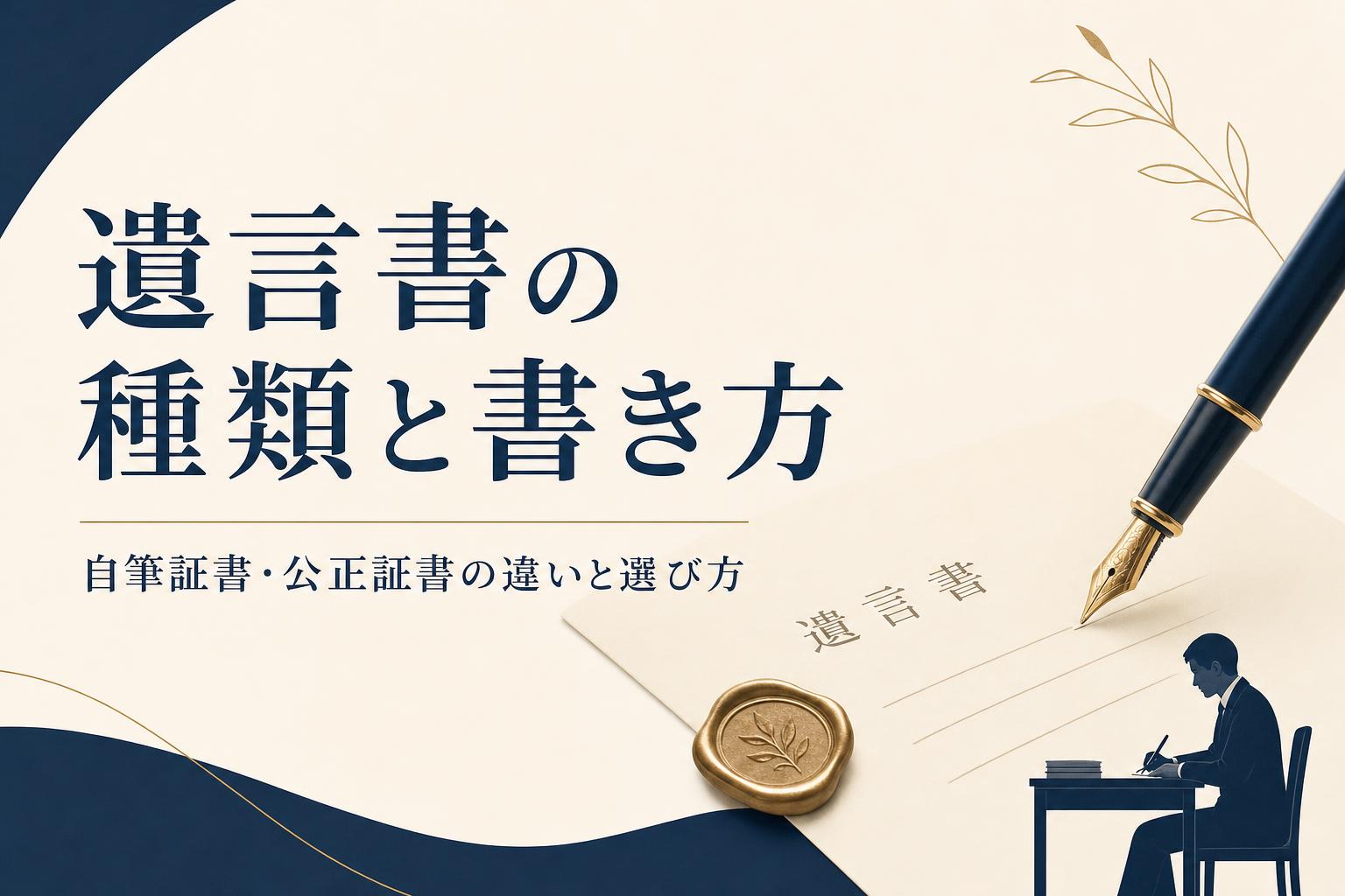遺言書の種類と書き方