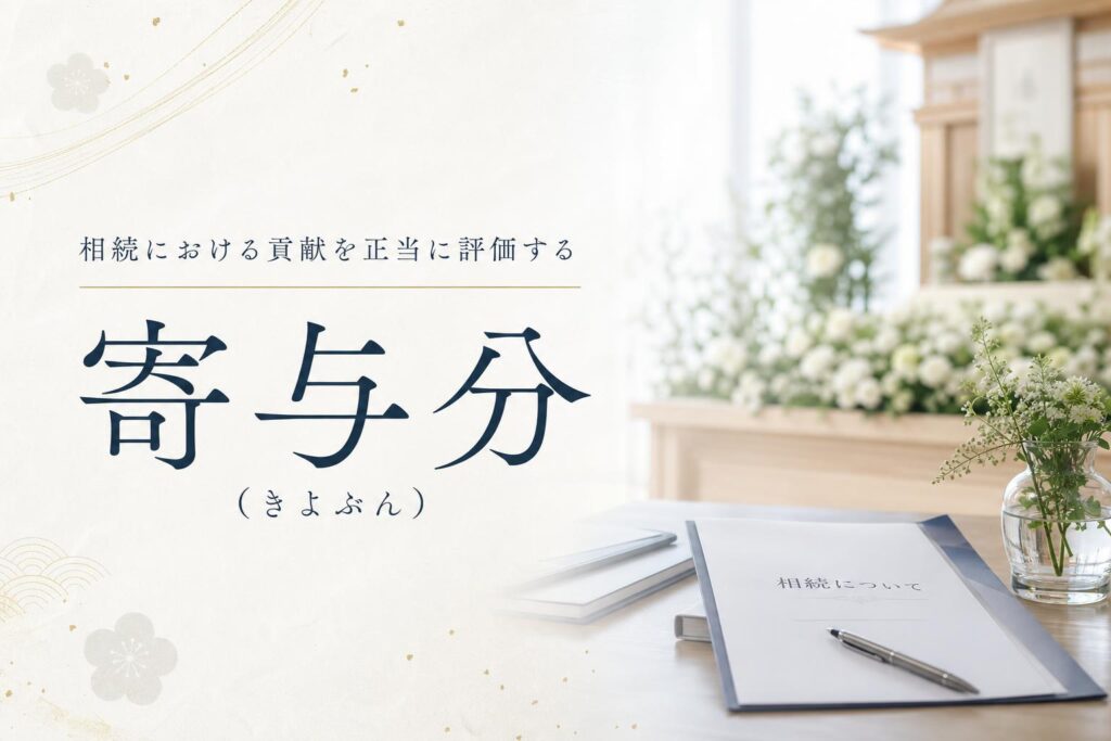 寄与分(きよぶん)