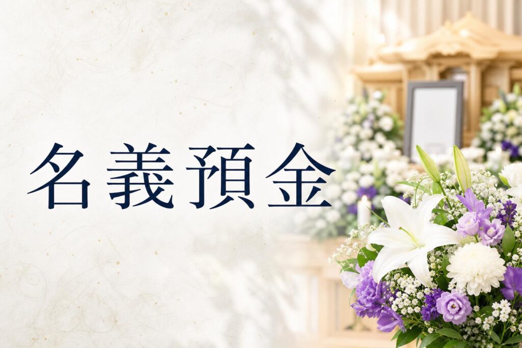 名義預金(めいぎよきん)