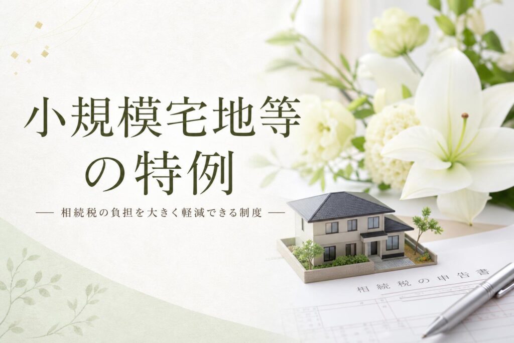小規模宅地等の特例(しょうきぼたくちとうのとくれい)